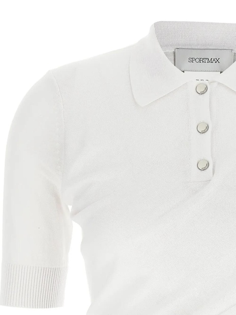 Sportmax Shaker polo top - White - zdjęcie produktu nr 2