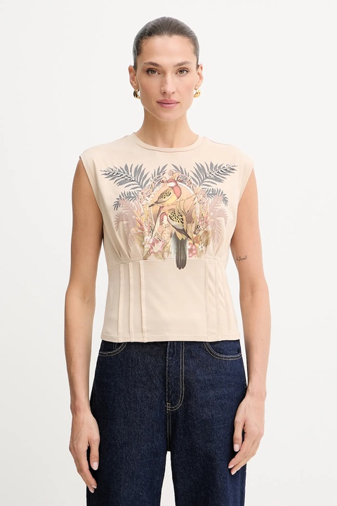 Guess top PARAKEET kolor beżowy W5YI33 K49A1 - zdjęcie produktu nr 1