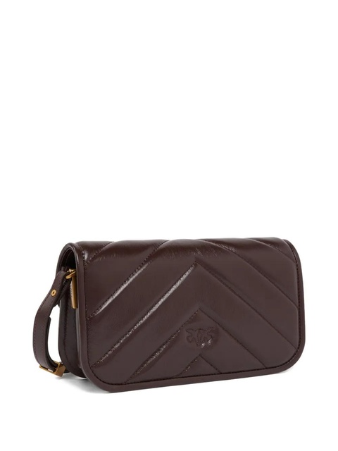 PINKO quilted birds-embellished cross body bag - Brown - zdjęcie produktu nr 2