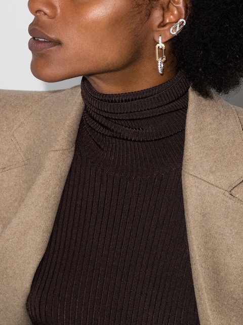 EÉRA 18kt yellow gold Chiara diamond-embellished earring - zdjęcie produktu nr 2