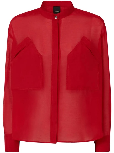 PINKO chest-pocket shirt - Red - zdjęcie produktu nr 1