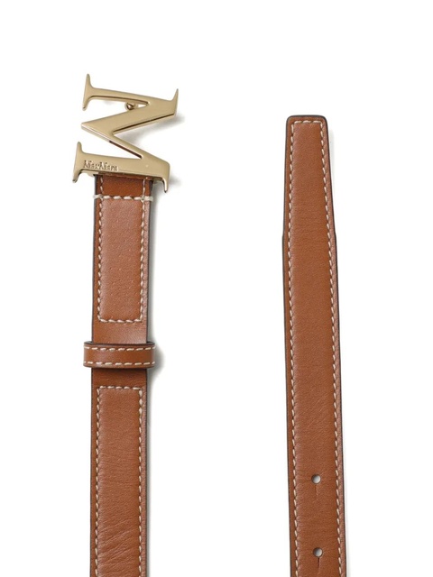 Max Mara logo buckle belt - Brown - zdjęcie produktu nr 2