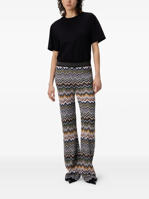 Missoni chevron-pattern flared trousers - White - zdjęcie produktu nr 2