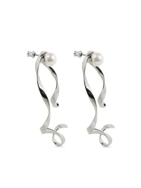DRIES VAN NOTEN wave stud earrings - Silver - zdjęcie produktu nr 2