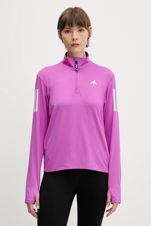 adidas Performance bluza do biegania Own The Run kolor różowy z nadrukiem JV5905 - zdjęcie produktu nr 1