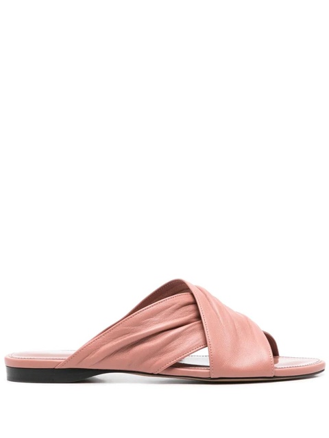 Paris Texas leather slides - Pink - zdjęcie produktu nr 1