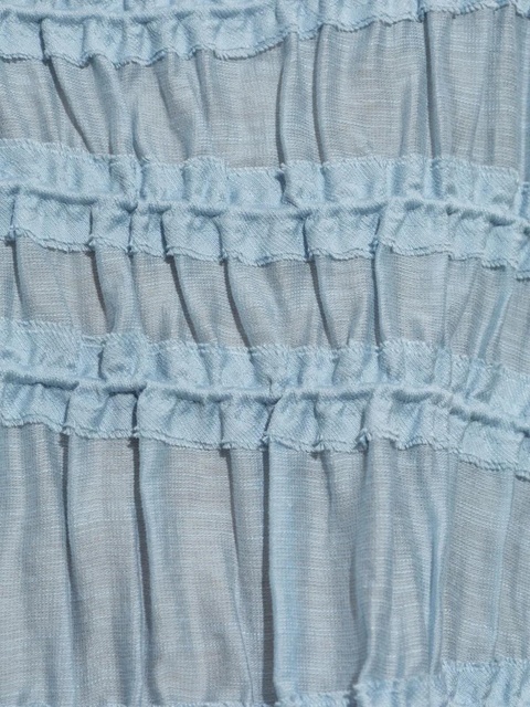 Tory Burch shirred midi dress - Blue - zdjęcie produktu nr 1