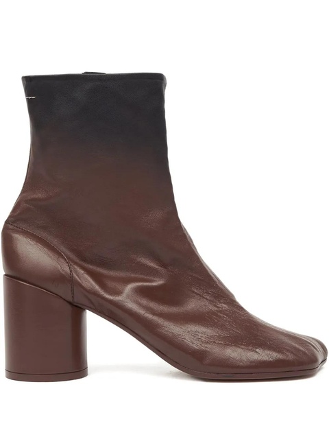 MM6 Maison Margiela 90mm leather ankle boots - Brown - zdjęcie produktu nr 2