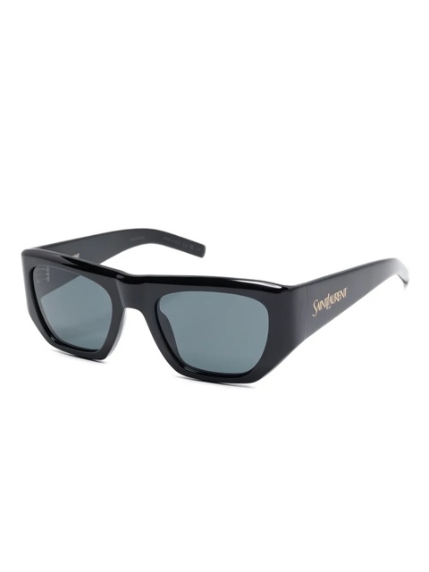 Saint Laurent Eyewear geometric-frame sunglasses - Black - zdjęcie produktu nr 2