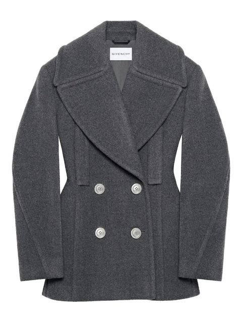 Givenchy double-breasted balloon-sleeve jacket - Grey - zdjęcie produktu nr 1