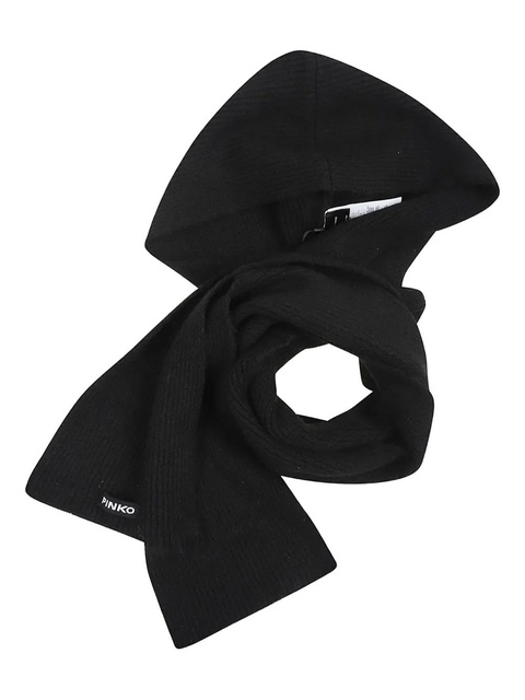 PINKO hood-detail scarf - Black - zdjęcie produktu nr 2