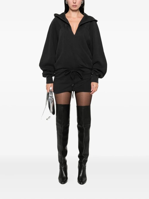 The Attico hooded-neck mini dress - Black - zdjęcie produktu nr 2