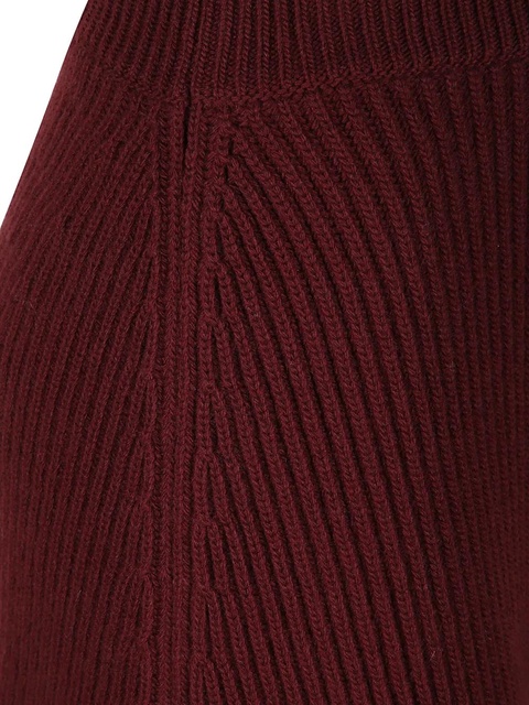 Jil Sander ribbed skirt - Red - zdjęcie produktu nr 2