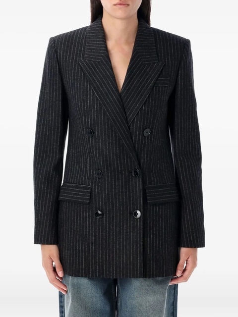 ISABEL MARANT pinstripe-pattern double-breasted blazer - Grey - zdjęcie produktu nr 1