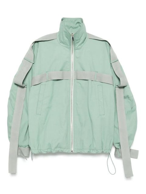 The Attico strap-detailing bomber jacket - Green - zdjęcie produktu nr 1