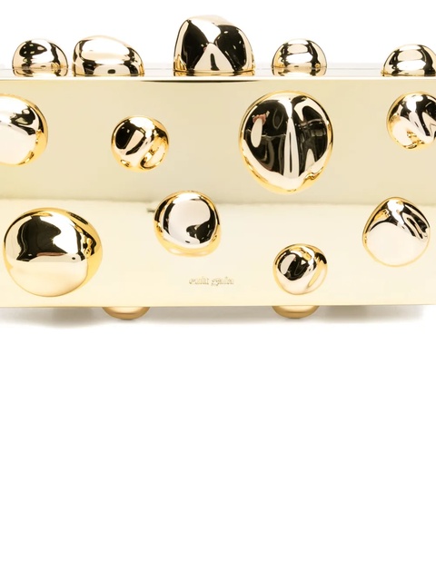 Cult Gaia Orbs stud-embellished clutch - Gold - zdjęcie produktu nr 2