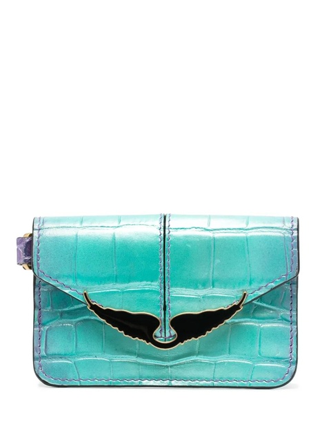 Zadig&Voltaire Borderline logo-plaque leather wallet - Blue - zdjęcie produktu nr 1
