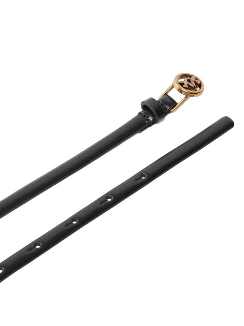 PINKO logo-plaque leather belt - Black - zdjęcie produktu nr 2