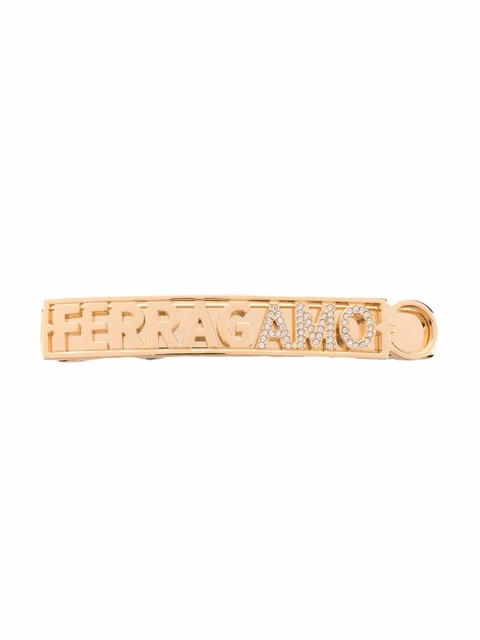Ferragamo logo engraved hair clip - Gold - zdjęcie produktu nr 1