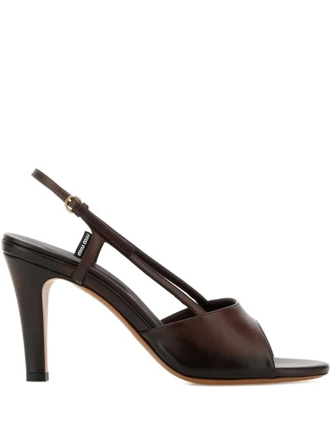 Miu Miu 85mm Ayes pumps - Brown - zdjęcie produktu nr 2