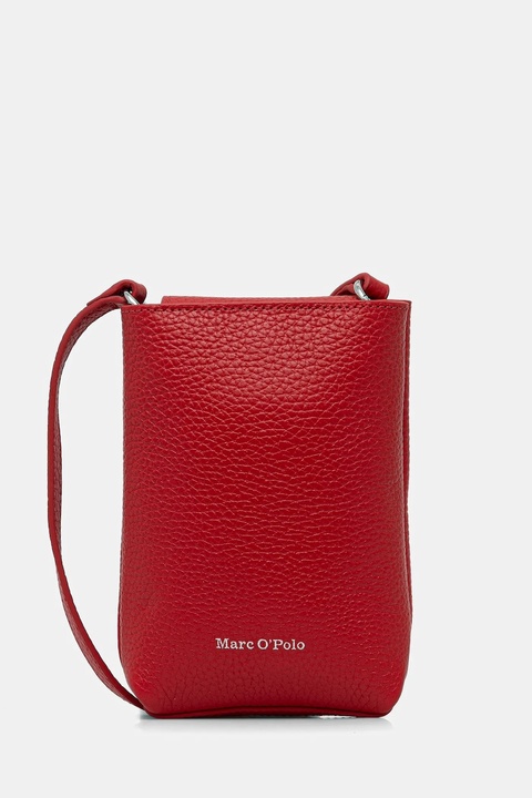 Marc O'Polo torebka skórzana kolor czerwony 5000009285 - zdjęcie produktu nr 1