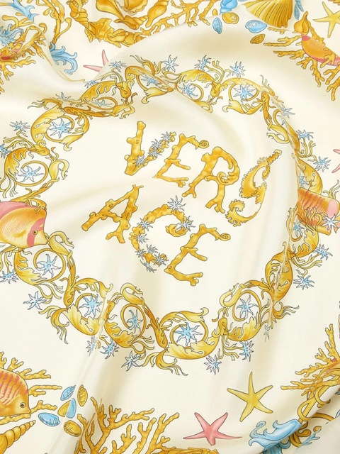 Versace Underwater Barocco patterned scarf - Neutrals - zdjęcie produktu nr 2