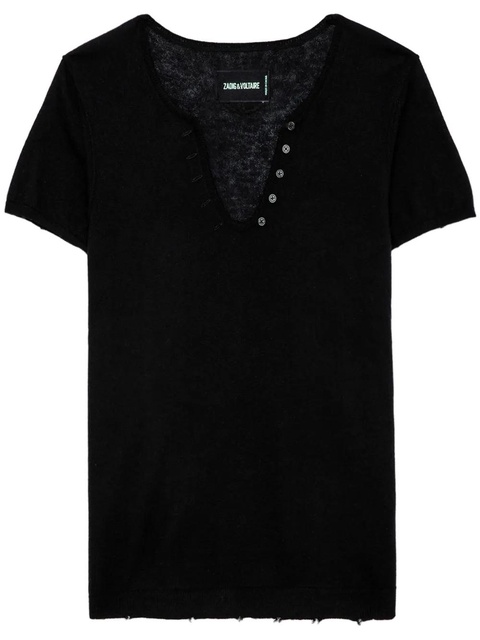 Zadig&Voltaire Celsy cashmere top - Black - zdjęcie produktu nr 1