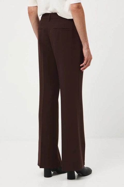 Medicine spodnie damskie kolor brązowy dzwony medium waist - zdjęcie produktu nr 1