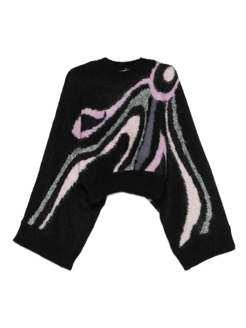 PUCCI Aline graphic-print crew-neck sweater - Black - zdjęcie produktu nr 1