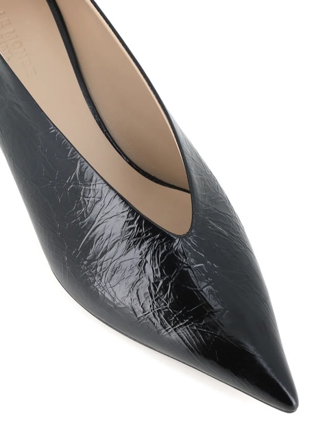 Le Monde Beryl pointed-toe leather pumps - Black - zdjęcie produktu nr 2