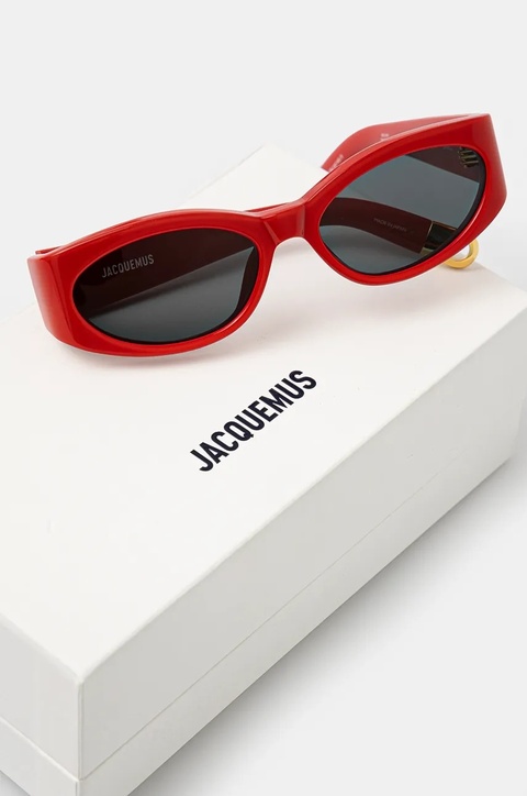Jacquemus okulary przeciwsłoneczne OVALO kolor czerwony JAC4C8SUN - zdjęcie produktu nr 2