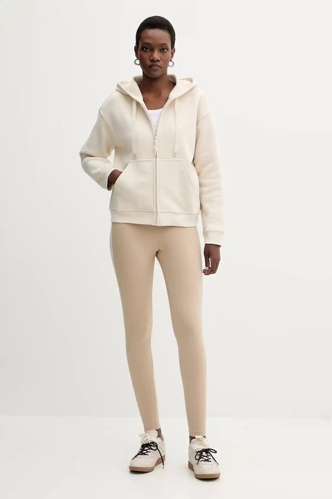Weekend Max Mara bluza CANE damska kolor beżowy z kapturem gładka 2525926031600 - zdjęcie produktu nr 2