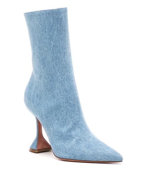 Amina Muaddi Giorgia 100mm ankle boots - Blue - zdjęcie produktu nr 2