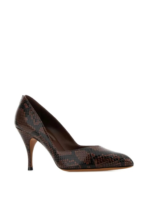 Miu Miu 85mm leather pumps - Brown - zdjęcie produktu nr 1