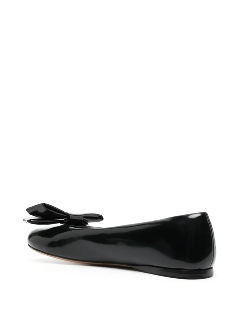 LOEWE Puffy leather ballerina pumps - Black - zdjęcie produktu nr 2
