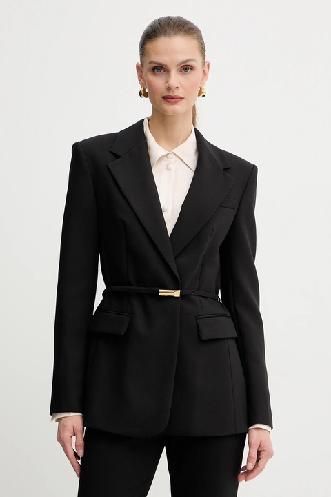 Marciano Guess marynarka DALIA kolor czarny jednorzędowa gładka 5BGN00 7046A - zdjęcie produktu nr 1