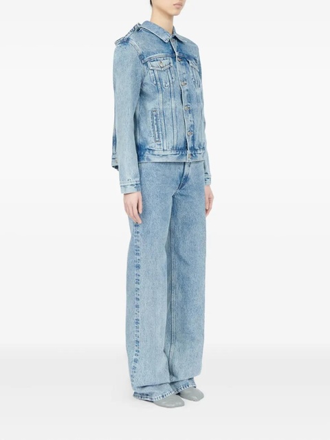 MM6 Maison Margiela light-wash denim jacket - Blue - zdjęcie produktu nr 1