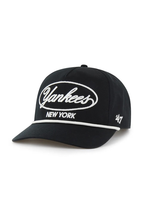 47 brand czapka z daszkiem bawełniana MLB New York Yankees kolor czarny B-FDLRF17CNP-BK - zdjęcie produktu nr 1