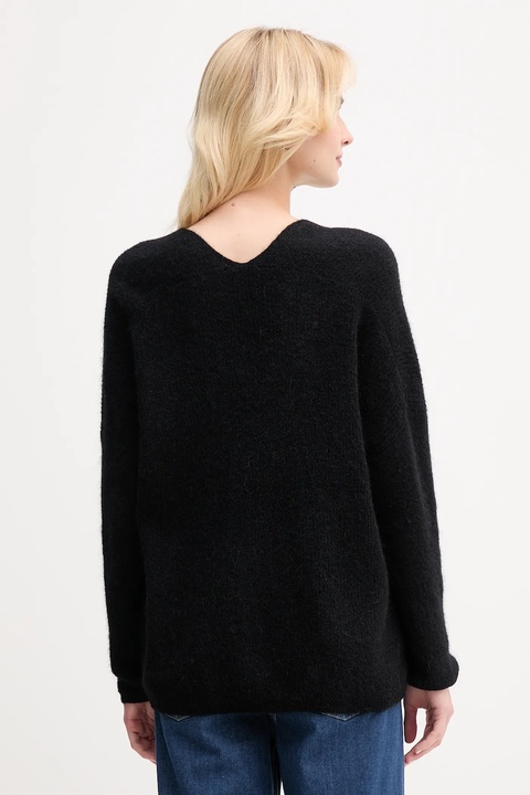 Mos Mosh sweter wełniany damski kolor czarny - zdjęcie produktu nr 2