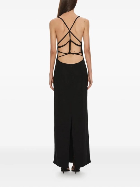 Christopher Esber knotted back maxi dress - Black - zdjęcie produktu nr 2