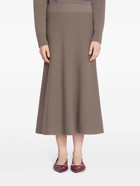 Lanvin flared midi skirt - Brown - zdjęcie produktu nr 2