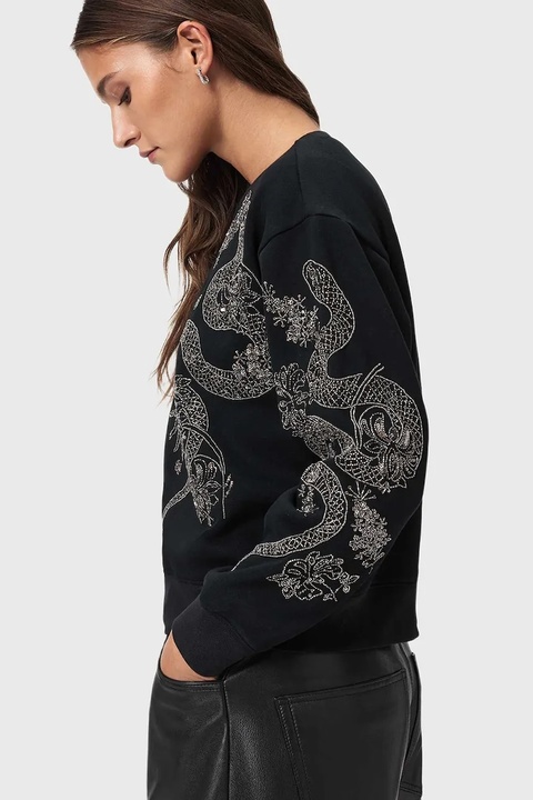 AllSaints sweter damski kolor czarny W146JD - zdjęcie produktu nr 2