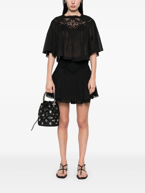 MARANT ÉTOILE Garia top - Black - zdjęcie produktu nr 2