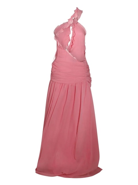 Blumarine one-shoulder silk maxi dress - Pink - zdjęcie produktu nr 2