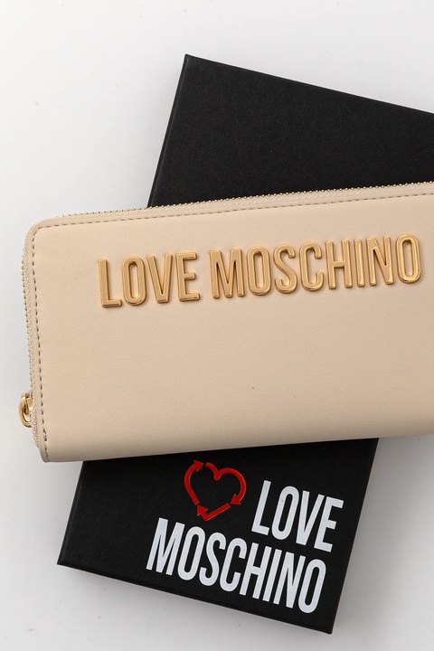 Love Moschino portfel damski kolor beżowy JC5611PP1 - zdjęcie produktu nr 2