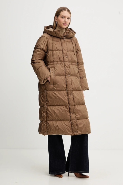 Weekend Max Mara kurtka puchowa dwustronna NOVAK kolor brązowy zimowa 2525496082600 - zdjęcie produktu nr 1