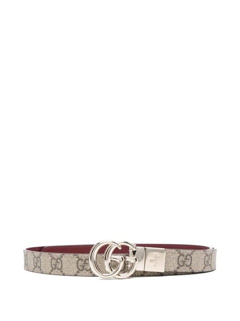 Gucci GG monogram leather belt - Neutrals - zdjęcie produktu nr 1