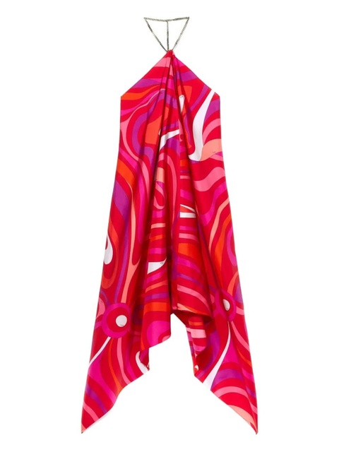 PUCCI Marmo-print halterneck dress - Red - zdjęcie produktu nr 2