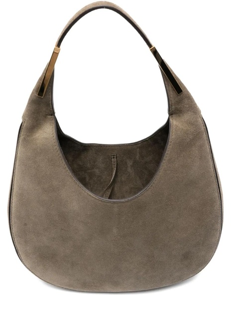 Savette small Florence suede top-handle shoulder bag - Brown - zdjęcie produktu nr 2
