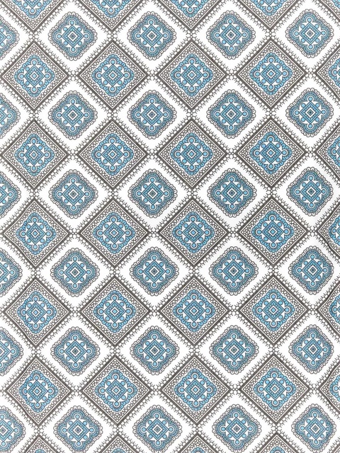 Prada geometric-pattern cotton foulard - Blue - zdjęcie produktu nr 2